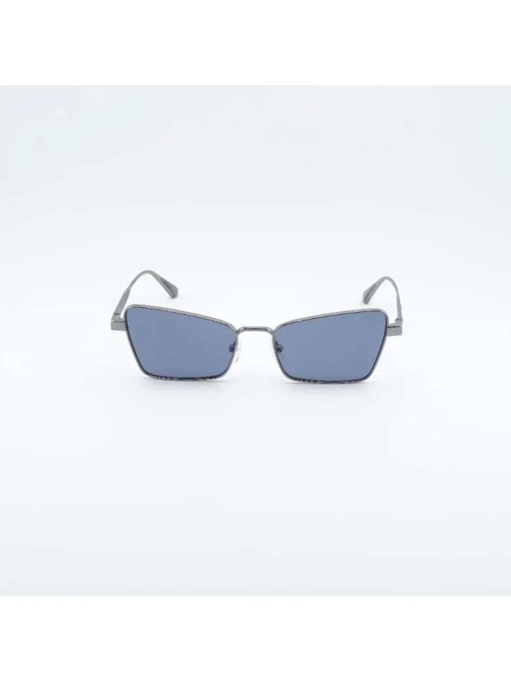 Calvin Klein CK24110S 014 Sunglasses Gunmetal Butterfly Frame, Blue Lenses